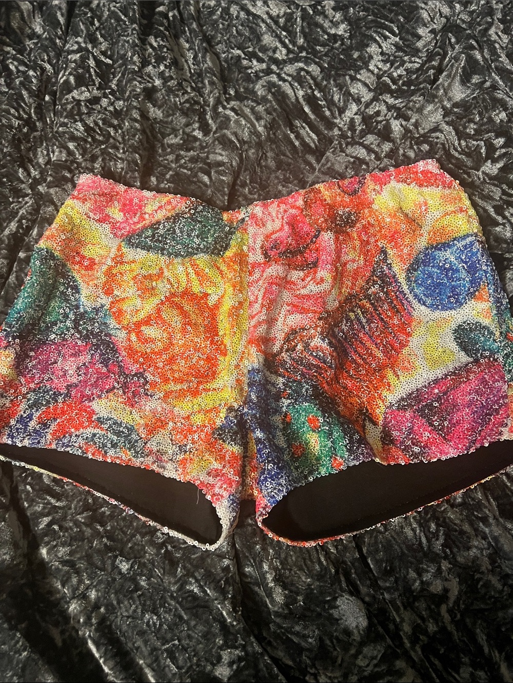 Rare Iron Fist Sequin Cupcake Shorts